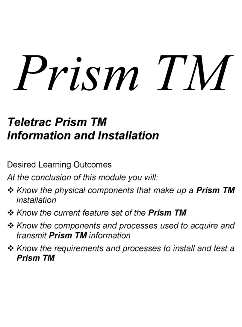 Teletrac Prism TM Installation information