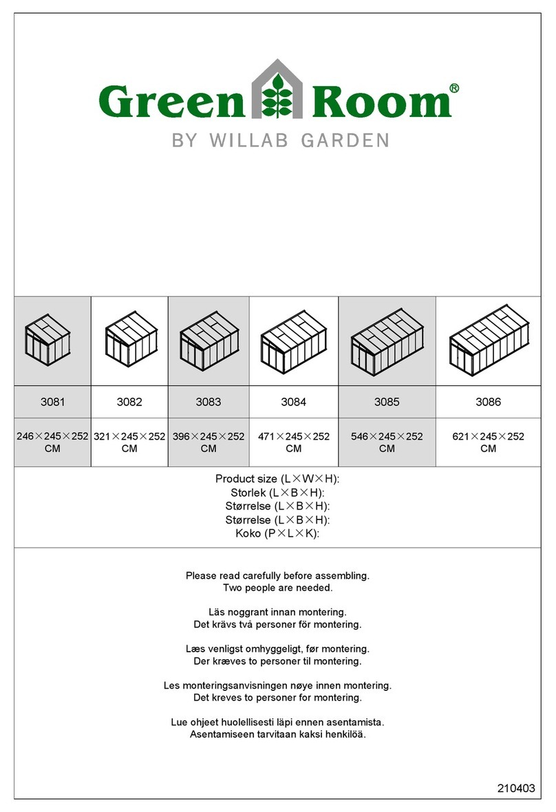 WILLAB GARDEN Green Room 3081 Assembly instructions