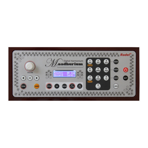 Radel MAADHURIUM DIGITAL HARMONIUM User manual
