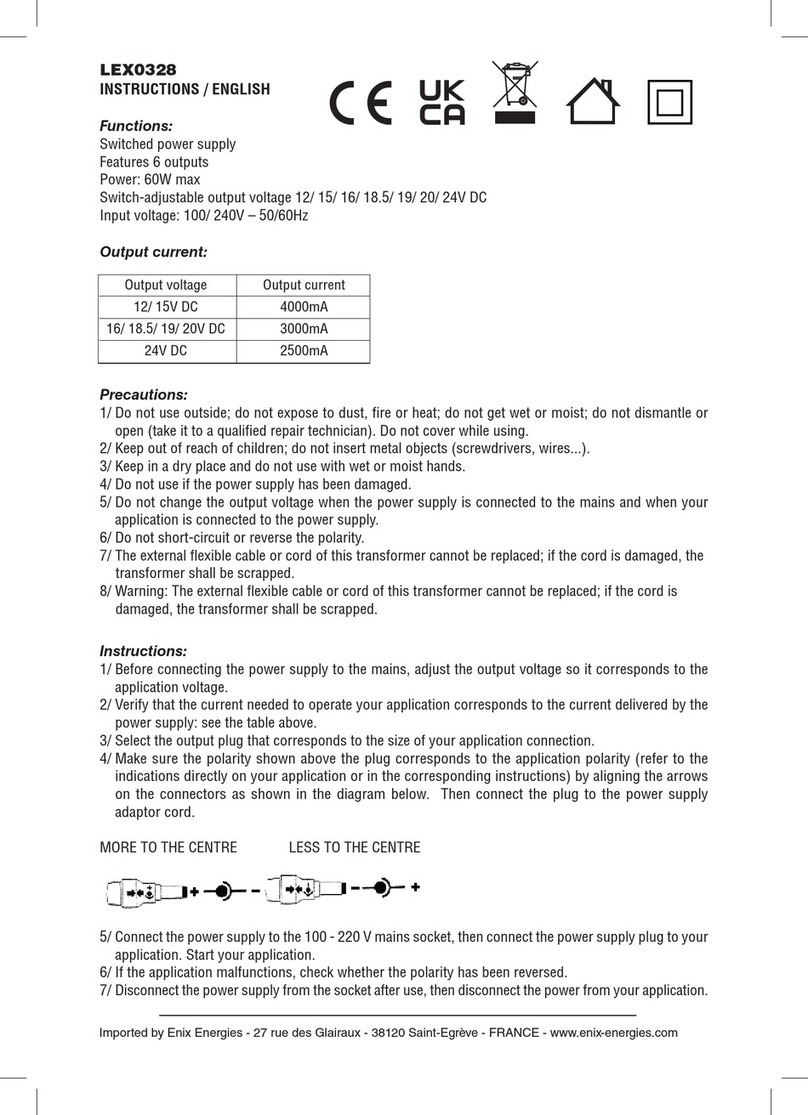ENIX ENERGIES LEX0328 instructions