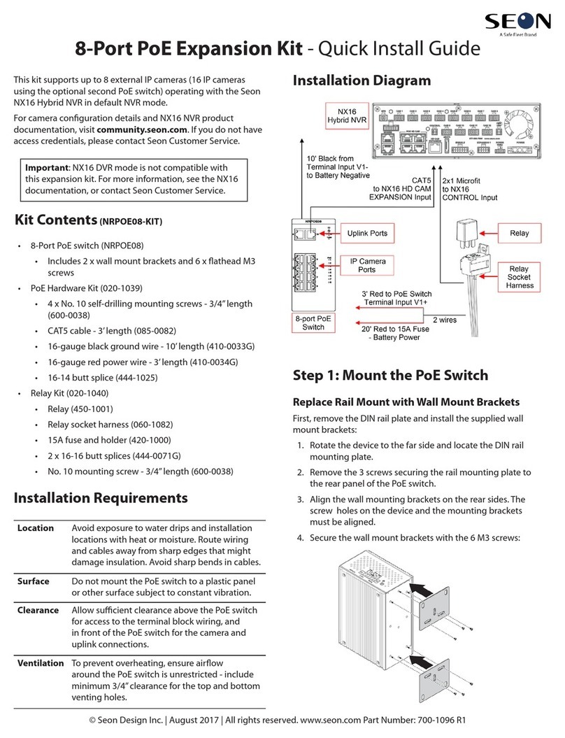 SEON NRPOE08-KIT Quick install guide