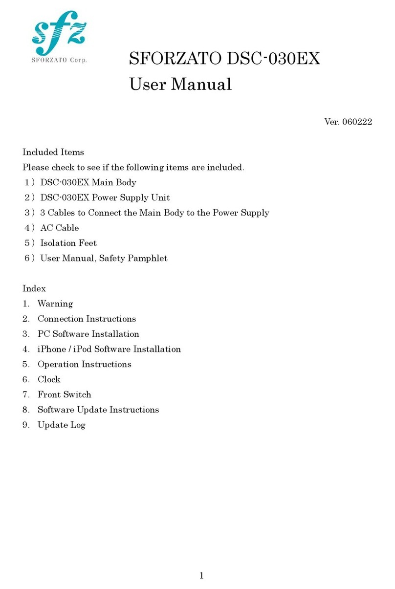 Sforza DSC-030EX user manual