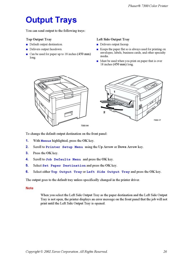 Xerox Phaser 7300 User manual