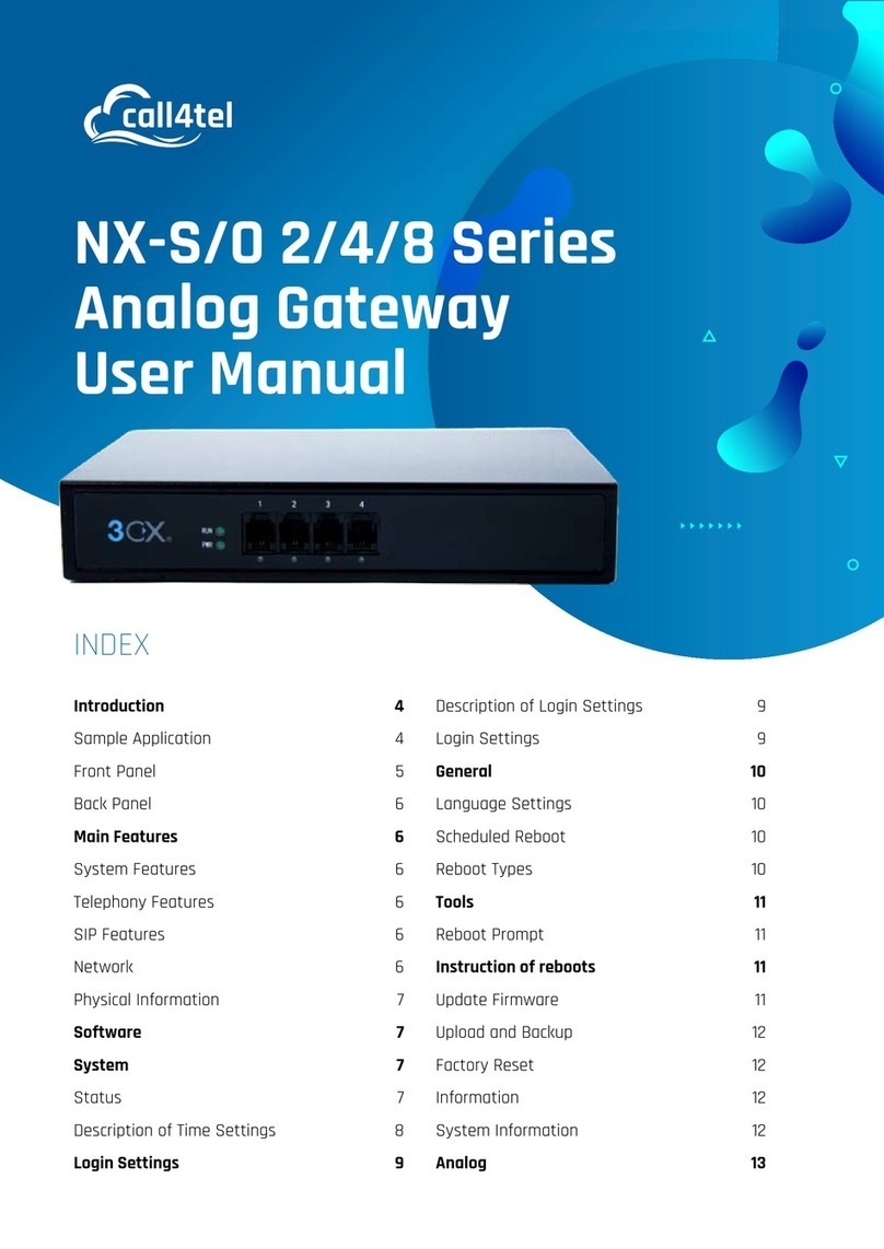 call4tel NX-S/O 2 Series user manual