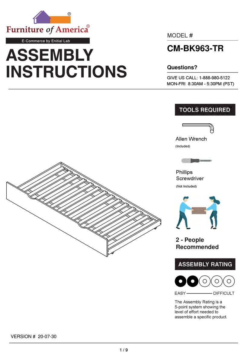 Furniture of America CM-BK963-TR Assembly instructions Furniture of America CM-BK963-TR Assembly instructions