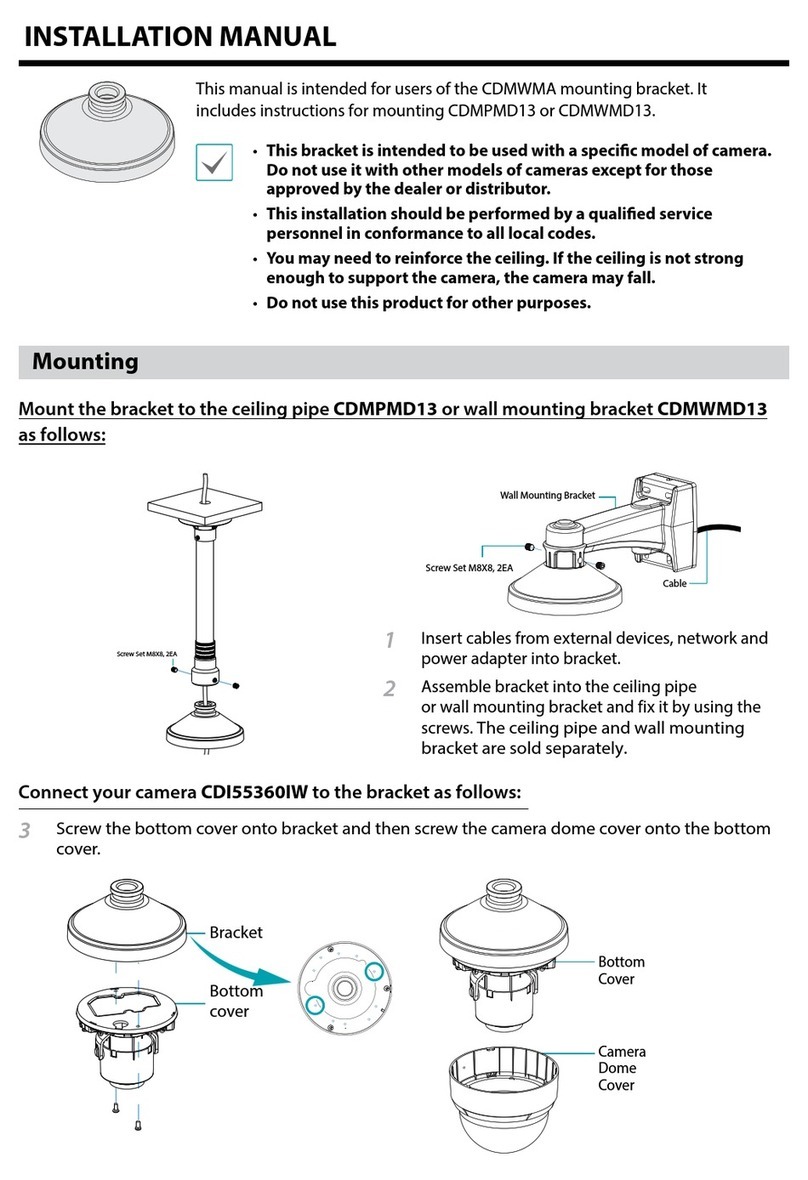 Costar Video Systems CDMWMA installation manual Costar Video Systems CDMWMA installation manual