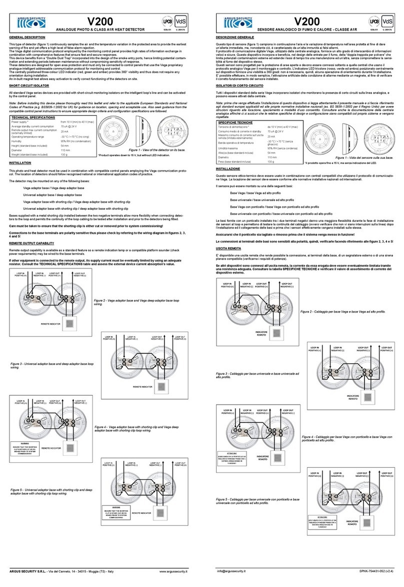 Argus Security V200 quick start guide