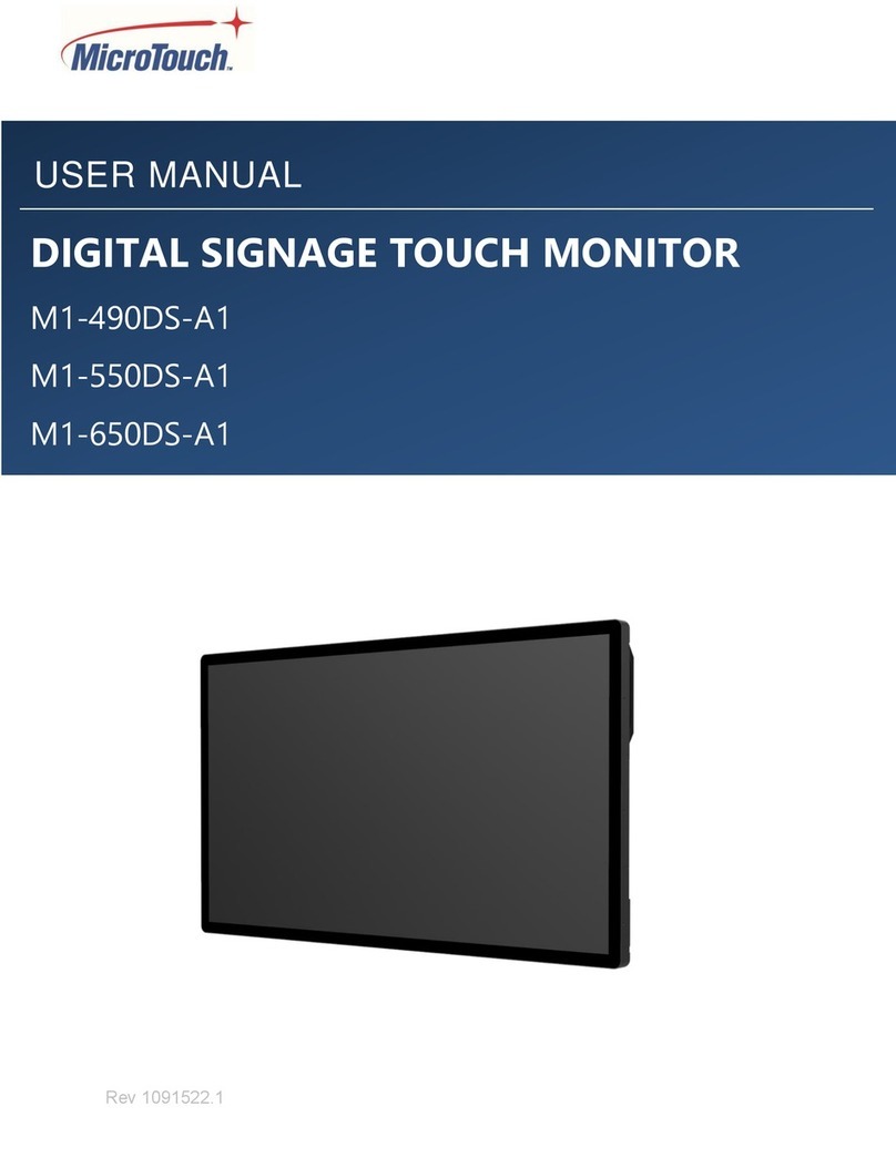 MicroTouch M1-490DS-A1 User manual