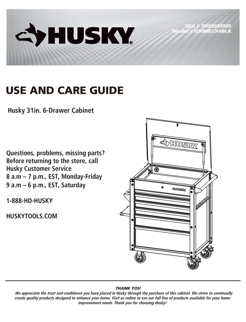 Husky H30MECH6BLK Use and care guide
