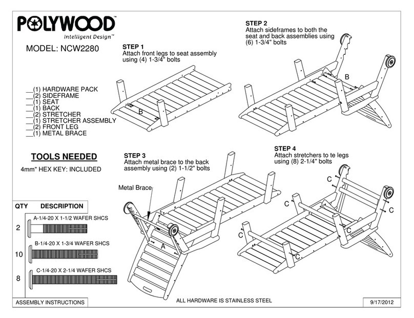 Polywood NCW2280 User manual