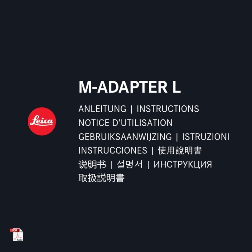 Leica M-ADAPTER L instructions