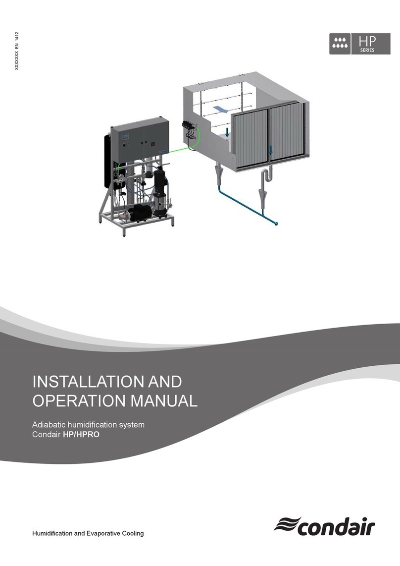 Condair HP Series Installation and operation manual