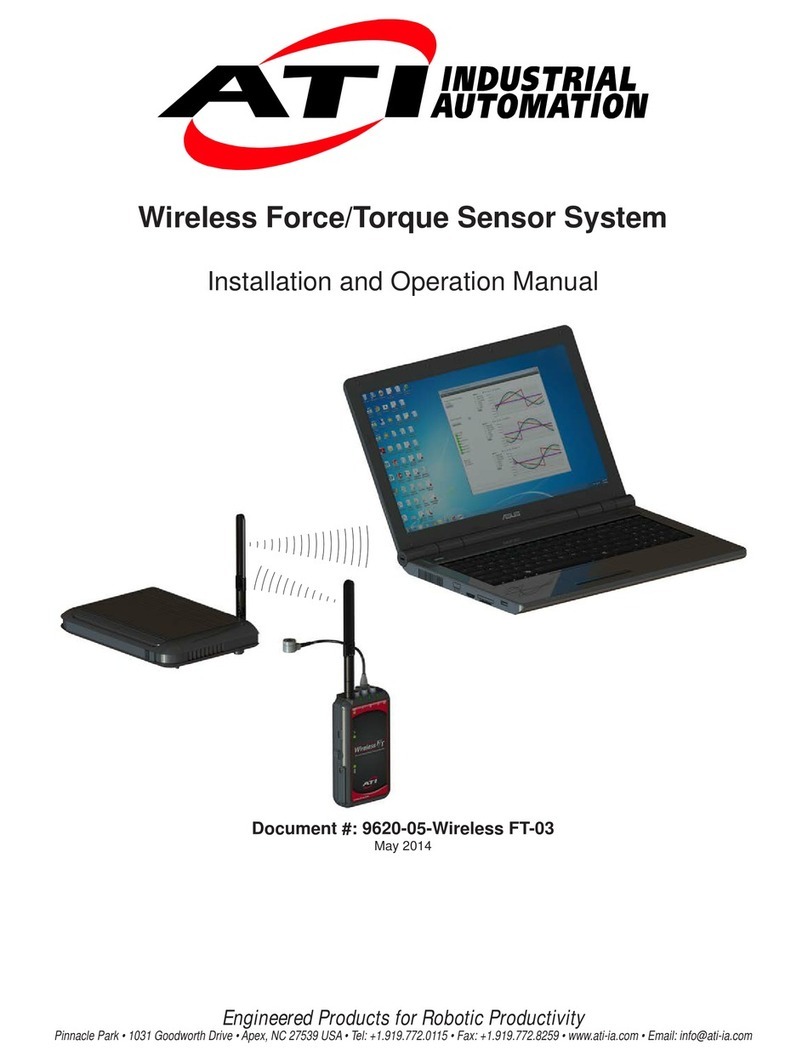 ATI Technologies Wireless F/T WNet-6 Installation and operation manual