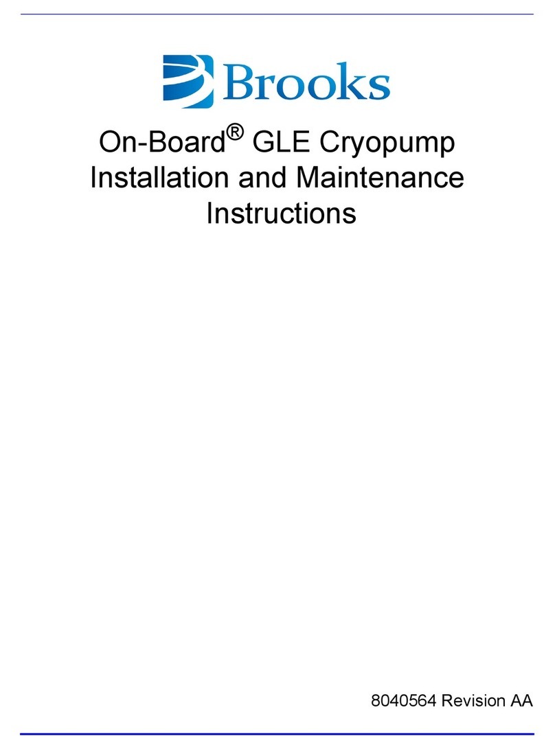 Brooks On-Board 8F Installation and maintenance instructions