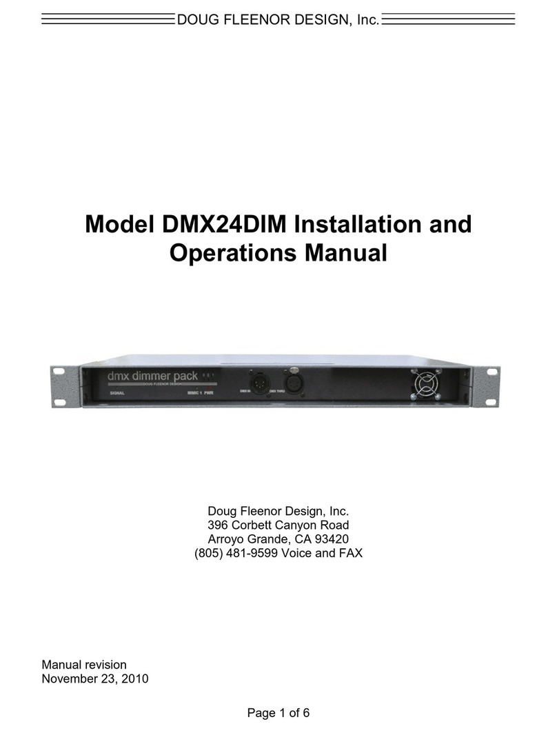 Doug Fleenor Design DMX24DIM User manual
