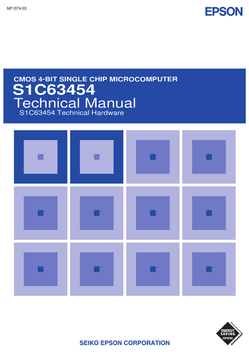 Epson S1C63454 User manual