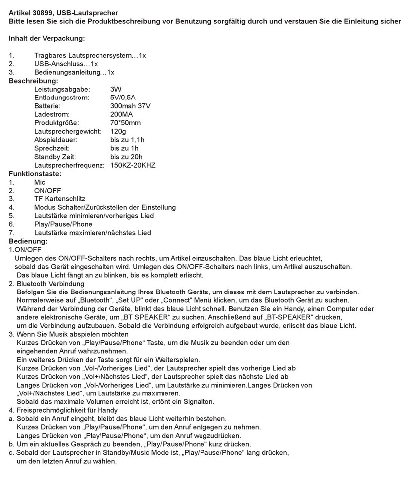 Macma 30899 user manual
