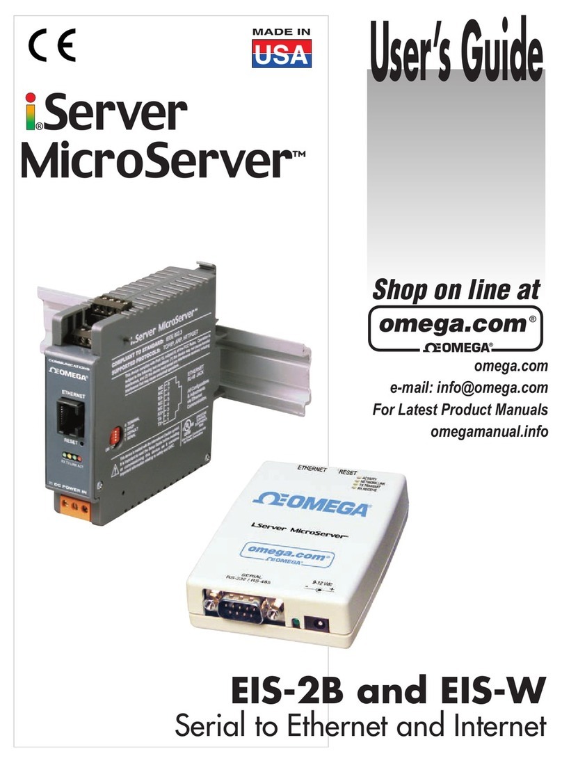 Omega iServer MicroServer EIS-2B User manual
