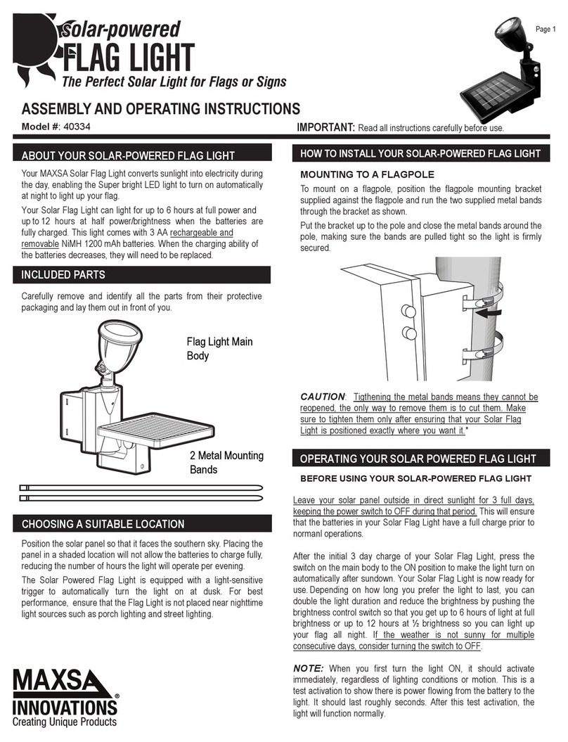 MAXSA 40334 User manual