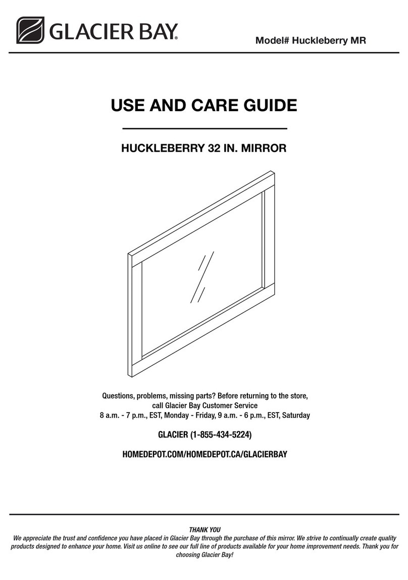 Glacier bay Huckleberry MR Use and care guide