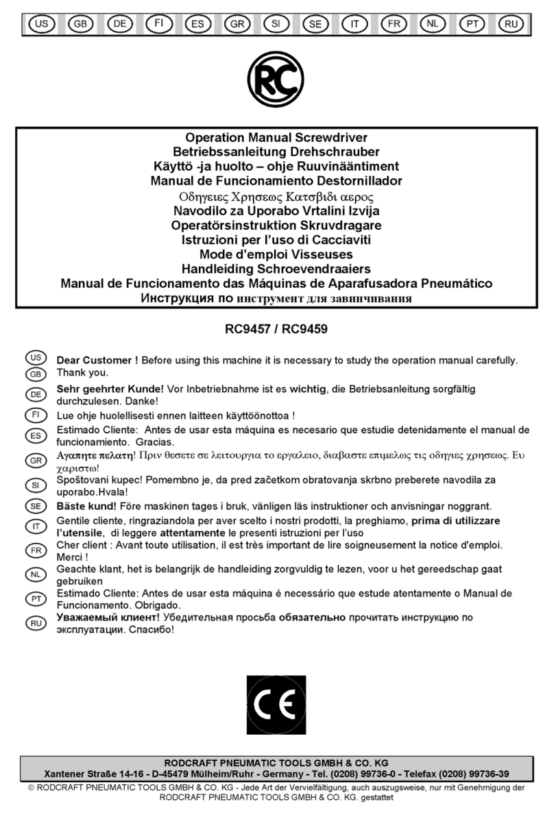 RODCRAFT RC9457 User manual