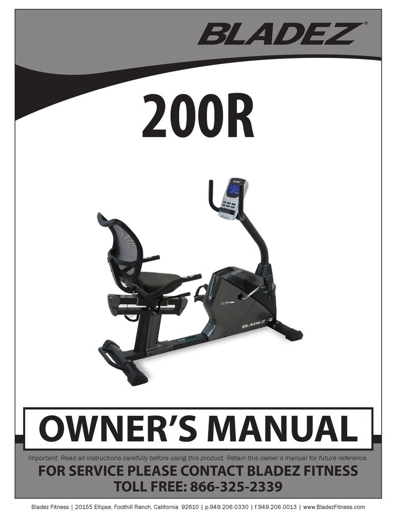 BLADEZ 200R owner's manual