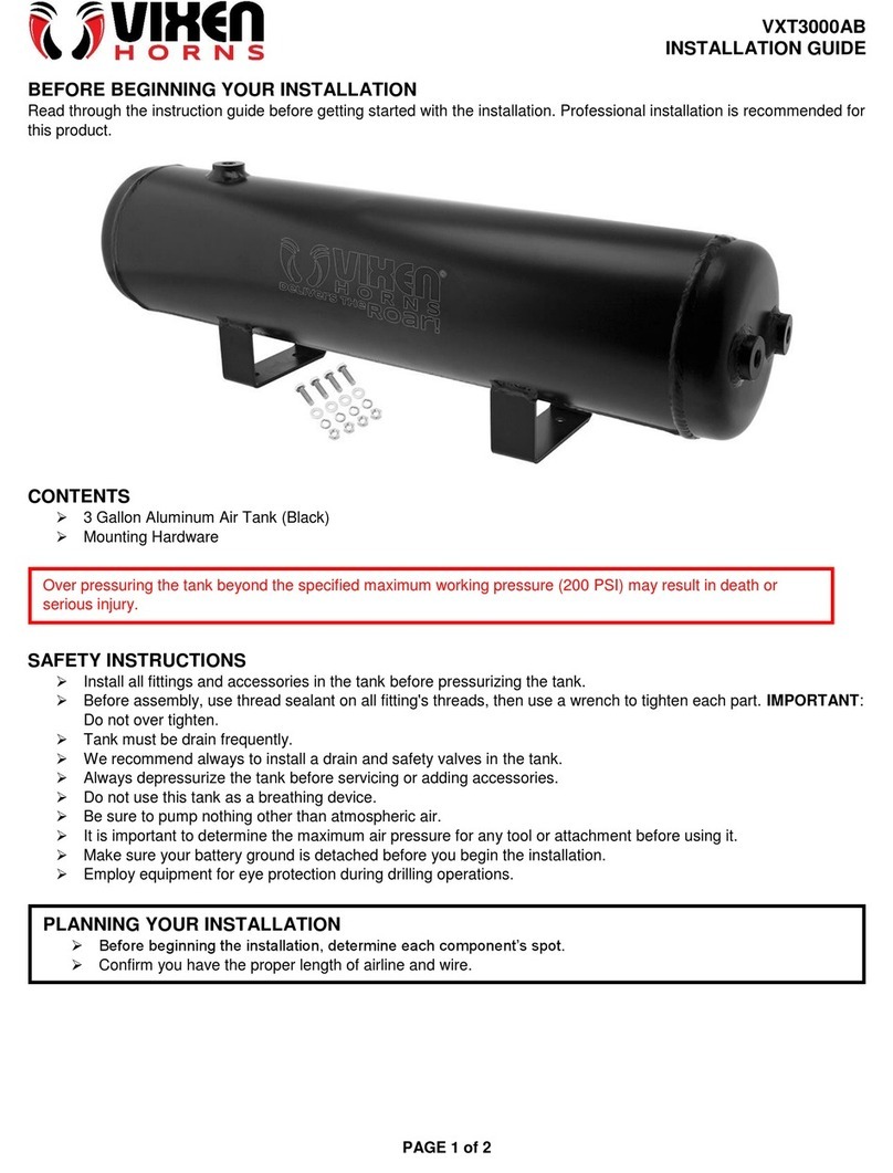 Vixen Horns VXT3000AB installation guide Vixen Horns VXT3000AB installation guide