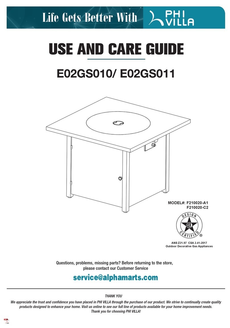 PHI VILLA E02GS011 User manual