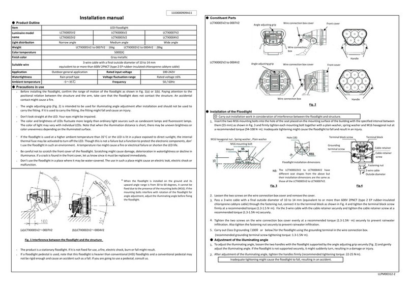 Seiwa LCTX0004V2 installation manual
