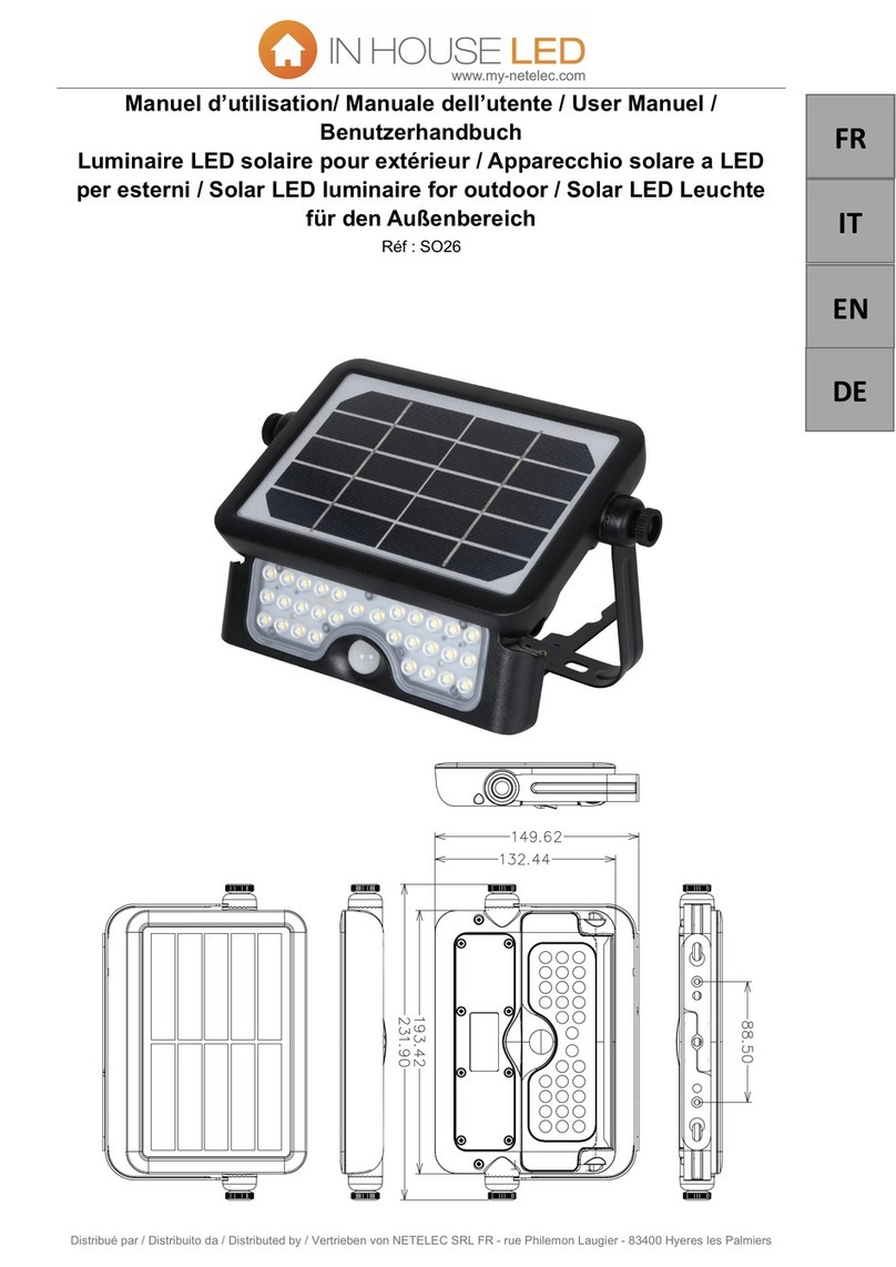 IN HOUSE LED SO26 user manual