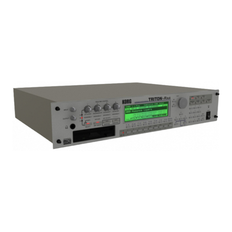Korg Triton-Rack User manual