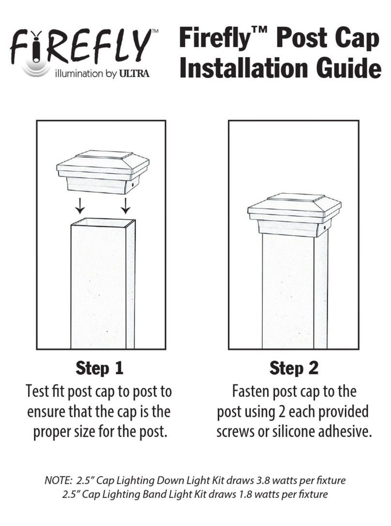 Ultra FIREFLY Post Cap User manual