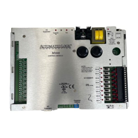 Automated Logic MX800 Owner's manual