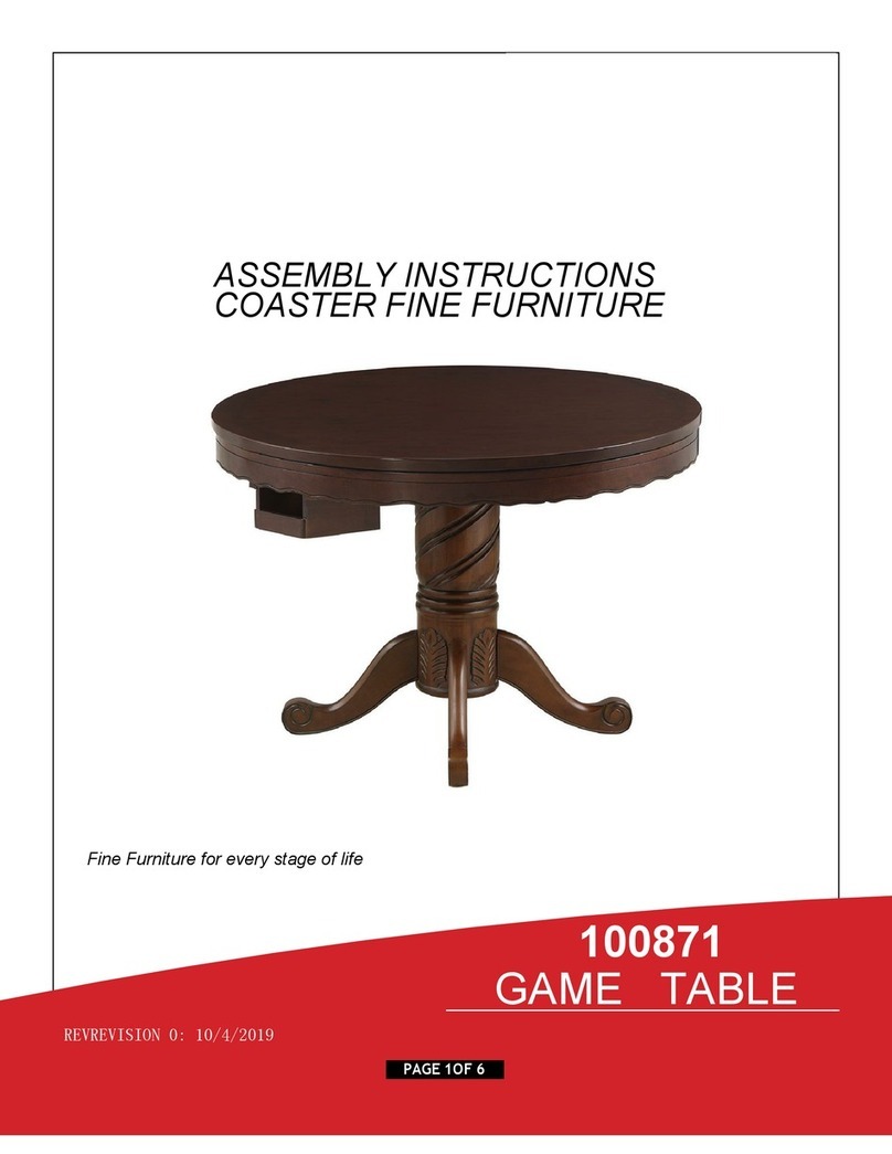 Coaster 100871 Assembly instructions