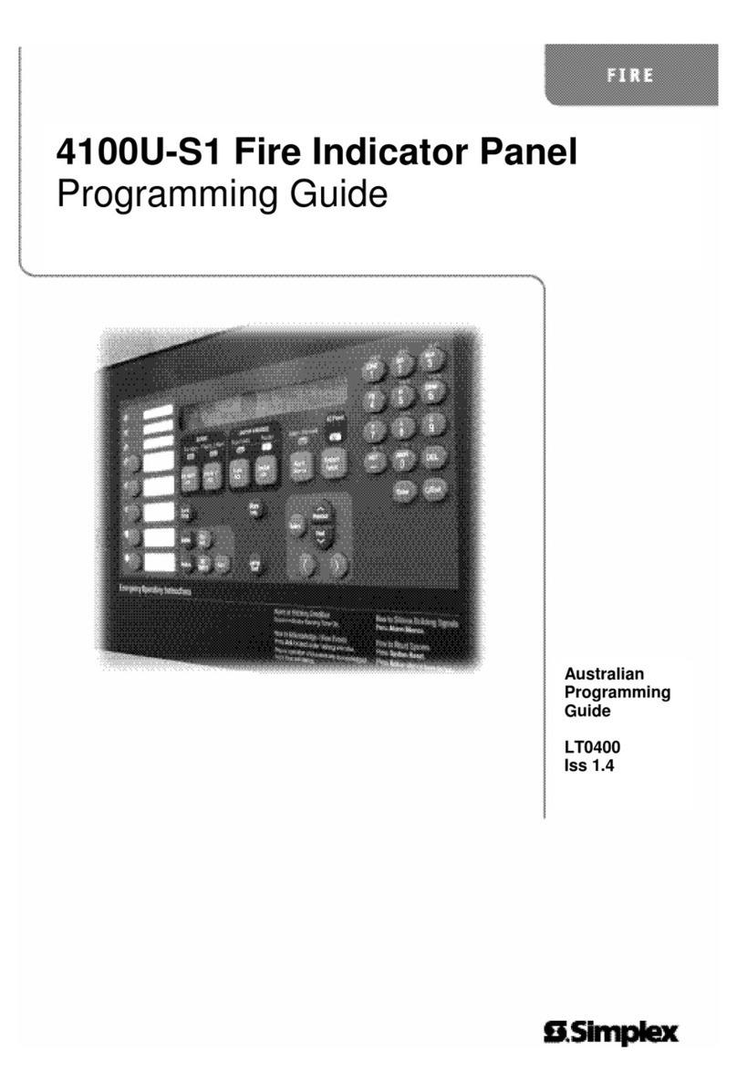 Simplex 4100-S1 Operating instructions