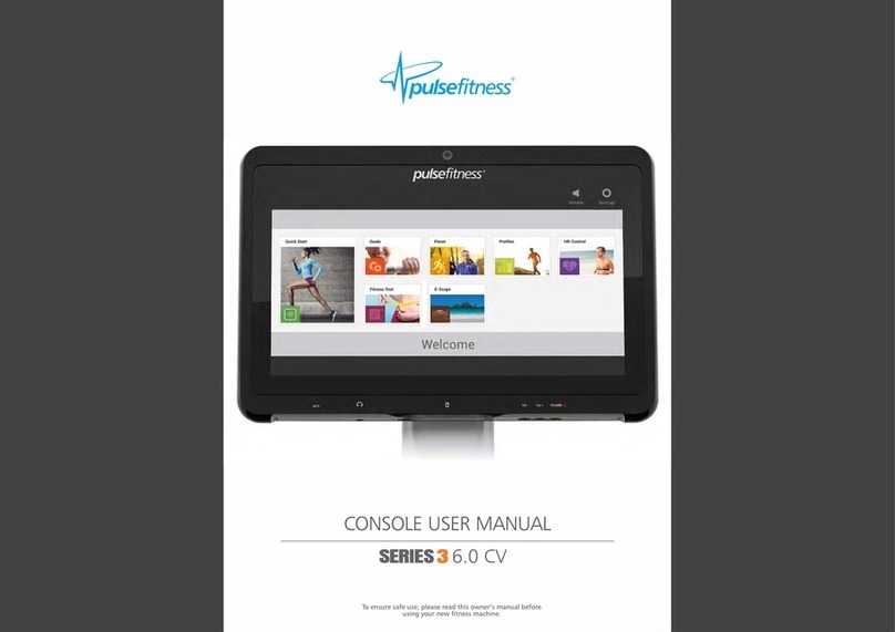 Pulse fitness 3 6.0 CV Series manual