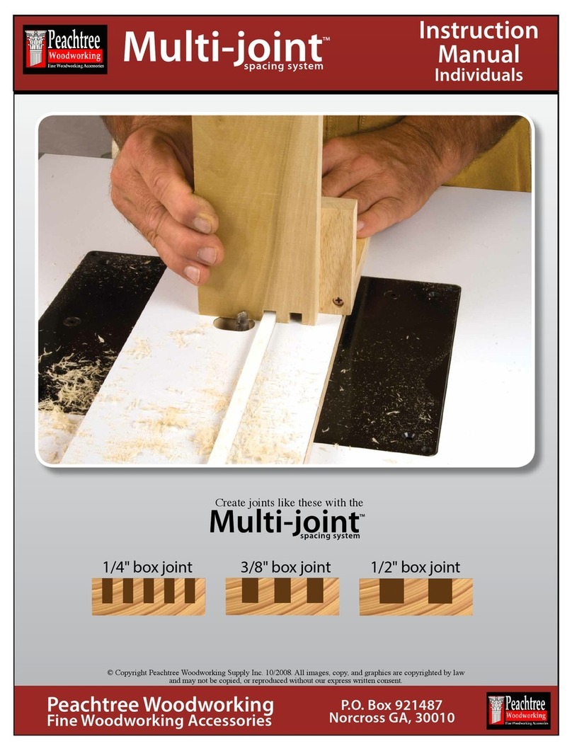 Peachtree Woodworking Supply Multi-joint spacing system User manual