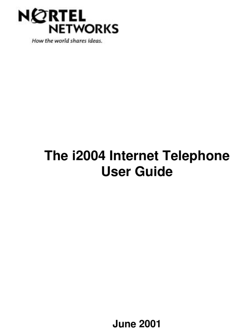 Nortel i2004 User manual