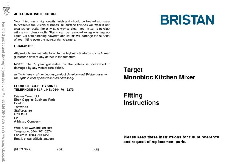 Bristan Target TG SNK C User manual