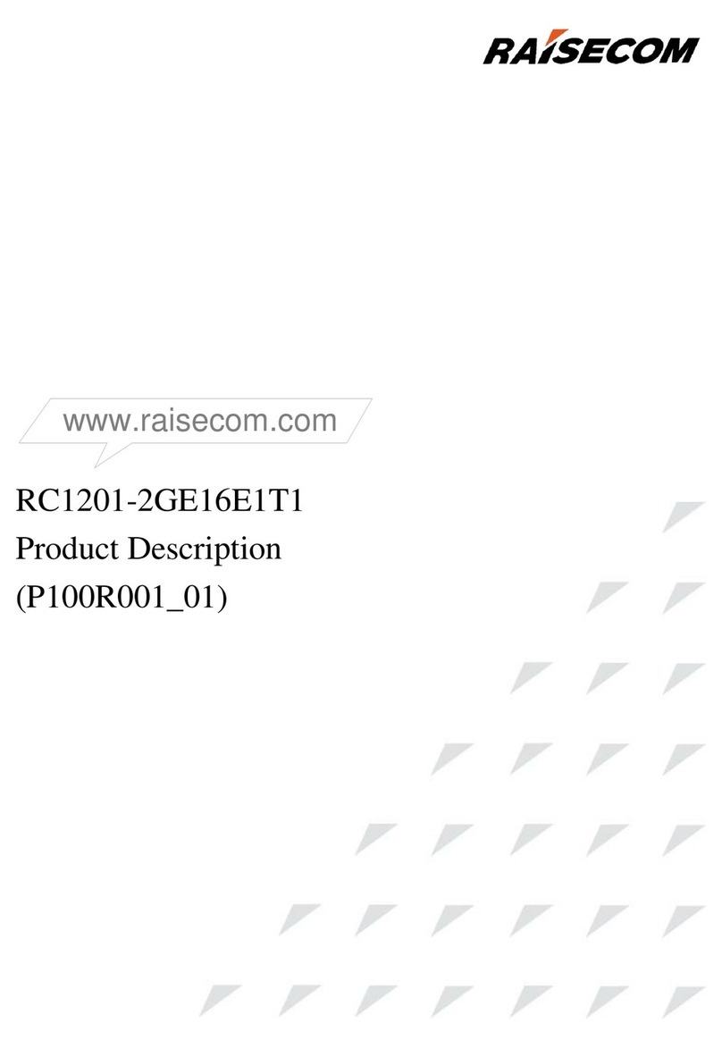 Raisecom RC1201-2GE16E1T1 User manual