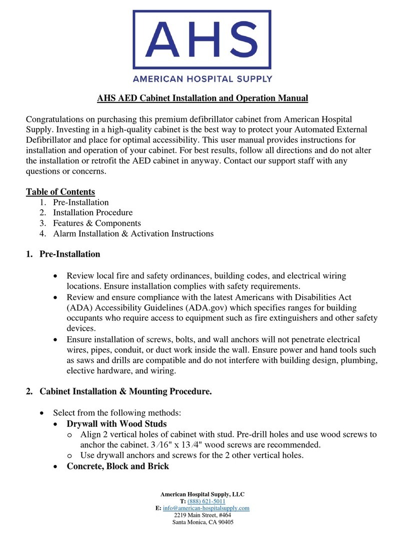 AHS AED Installation and operation manual
