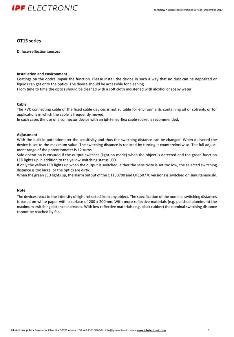 ipf electronic OT15 Series manual