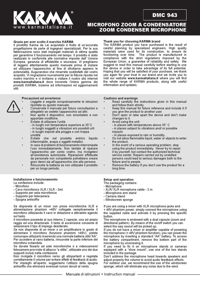 Karma DMC 943 User manual