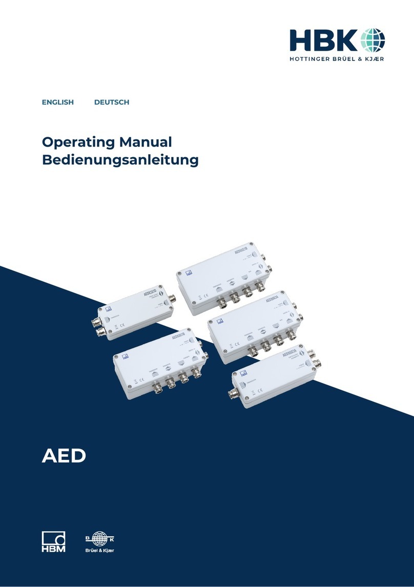 HBK AED 9101D operating manual