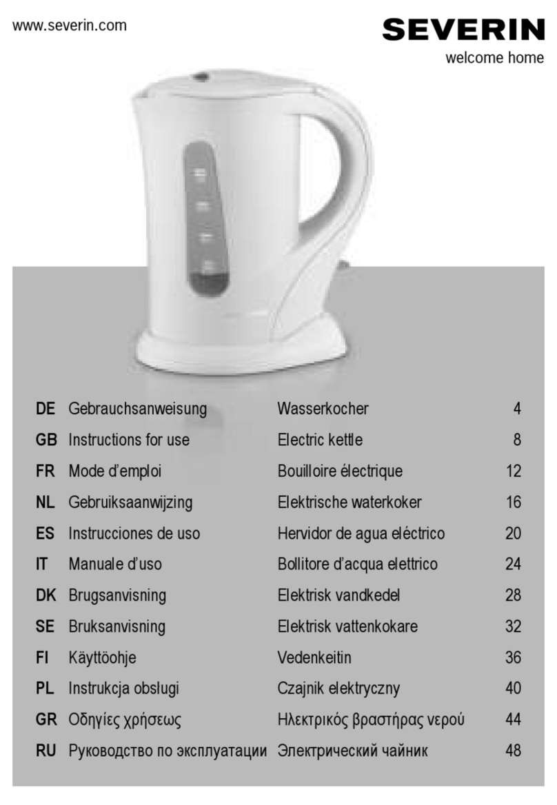 SEVERIN WK 3360 - manual