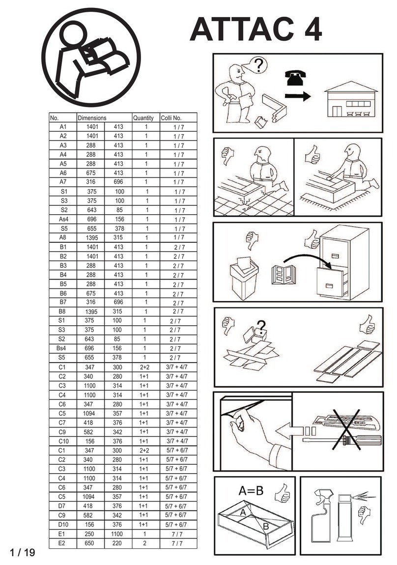 BEGA GRUPPE ATTAC 4 Assembly instructions