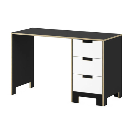 studioduc juno desk Assembly instructions