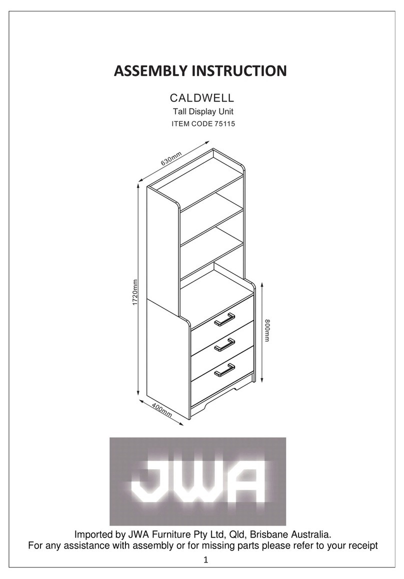 JWA CALDWELL 75115 Assembly instruction