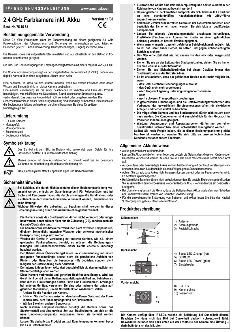 Conrad 75 15 52 operating instructions