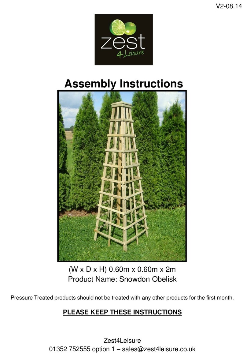 Zest 4 Leisure Snowdon Obelisk User manual